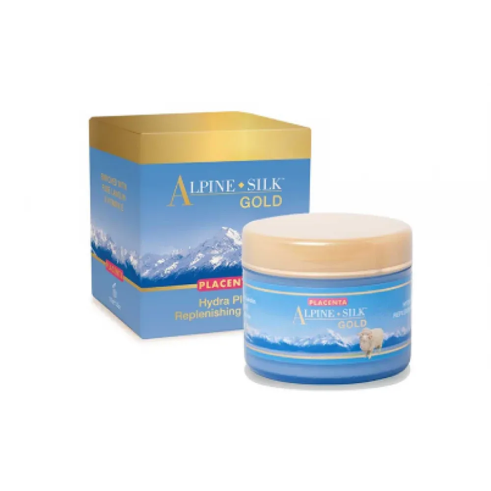 Alpine Silk 艾贝斯 Gold Placenta Hydra Plus Replenishing Creme 金装羊胎素补水保湿面霜 100g【保质期2027.12】 详情图 1