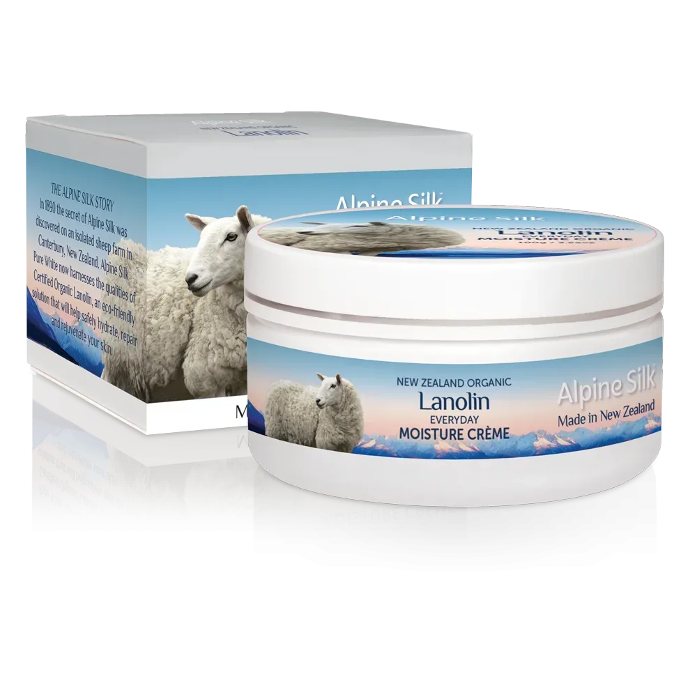 Alpine Silk 艾贝斯 organic lanolin moisture creme 100g 有机羊毛脂保湿霜 100g ASO100【保质期2030.01】 详情图 1
