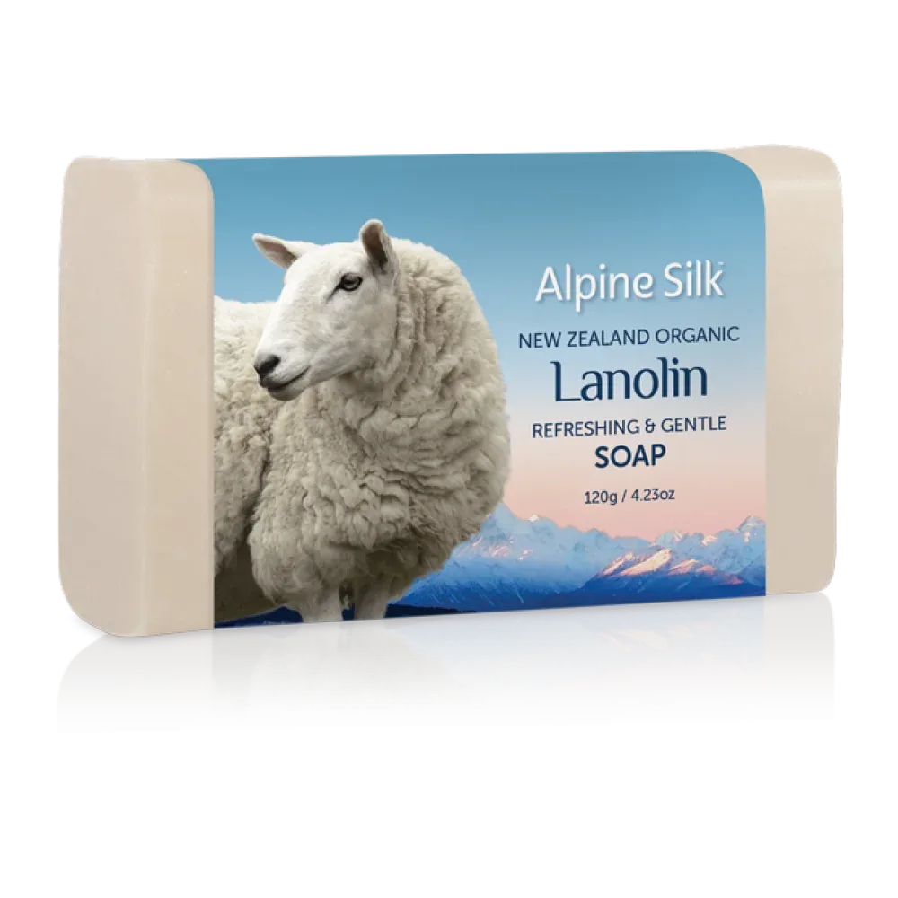 Alpine Silk 艾贝斯 organic lanolin refreshing & gentle soap 120g 有机羊毛脂清爽柔和皂 120g ASO110 详情图 1