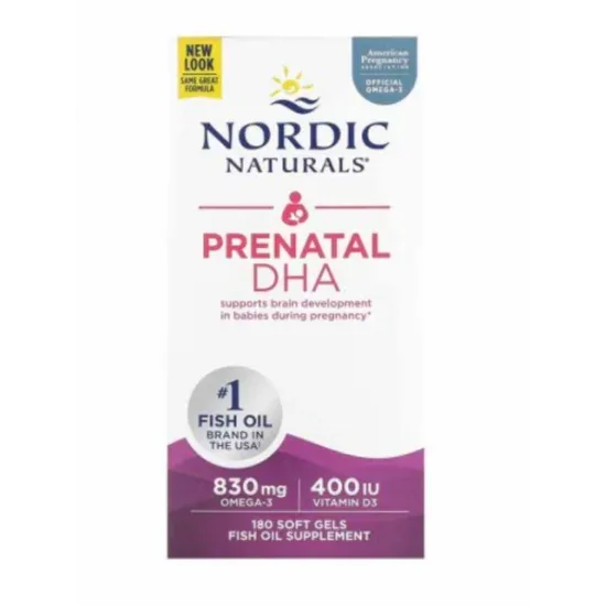 Nordic Naturals 挪威小鱼 孕妇DHA鱼油 180粒【保质期2028.08】 详情图 1