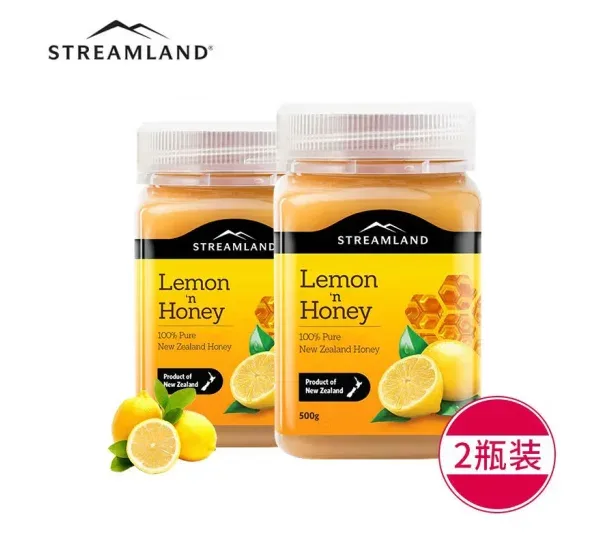 Streamland 新溪岛 柠檬蜂蜜双瓶组合 500g×2【保质期-2027.02】 详情图 1
