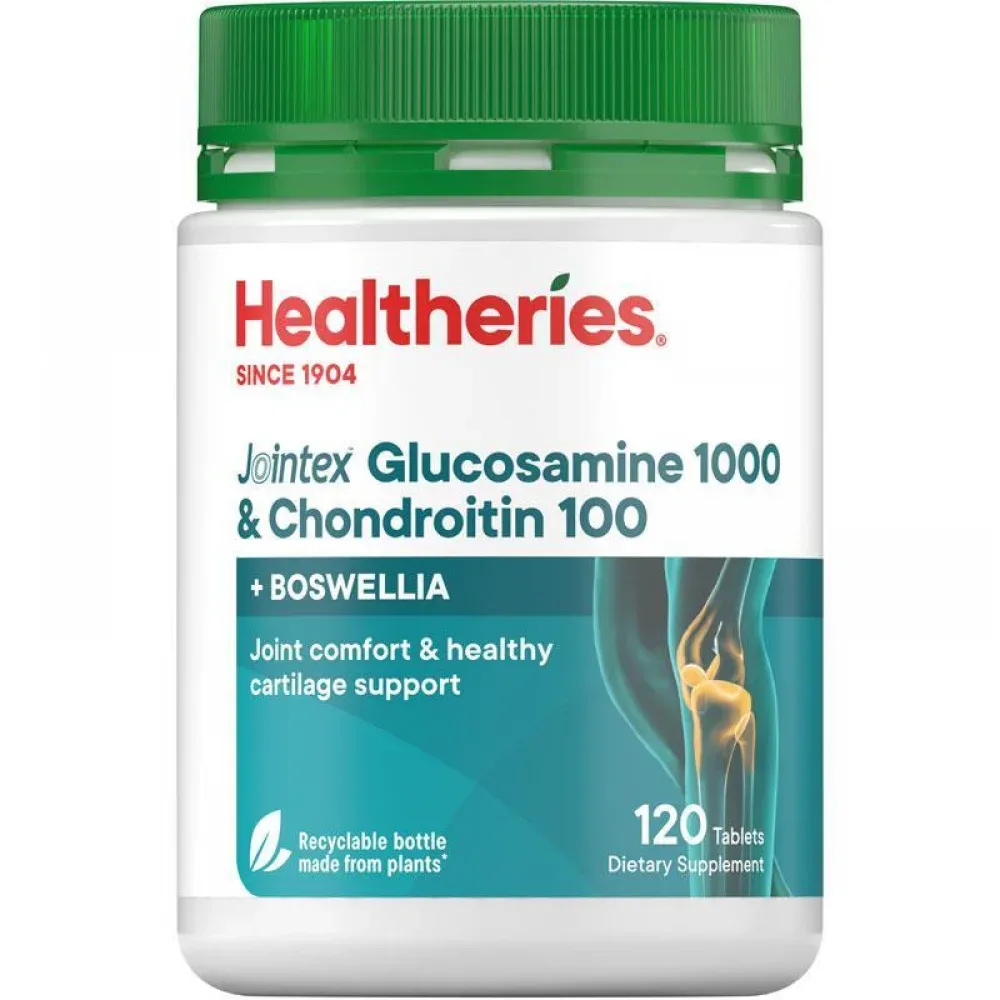 Healtheries 贺寿利 Jointex Plus氨糖1000mg软骨素100mg 120片【保质期2027.11】 详情图 1