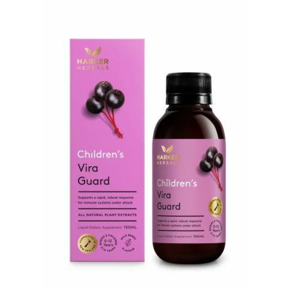 Harker Herbals 哈克草本 儿童Vira Guard防护支持草本液 150ml【保质期2029.06】 详情图 1