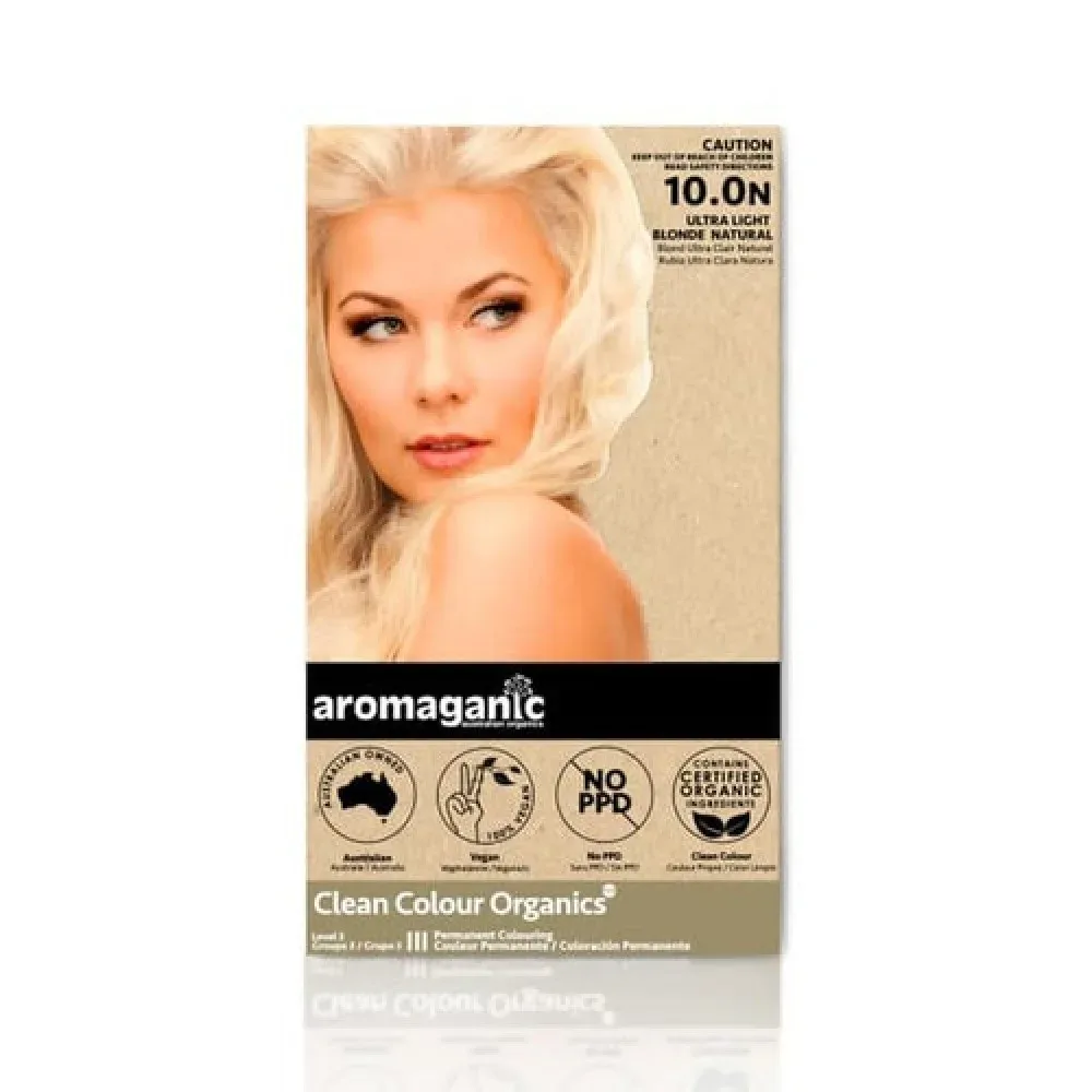 Aromaganic 阿若蔓妮 纯天然染发剂 10.0度 超亮金亚麻色 10.0N 详情图 1