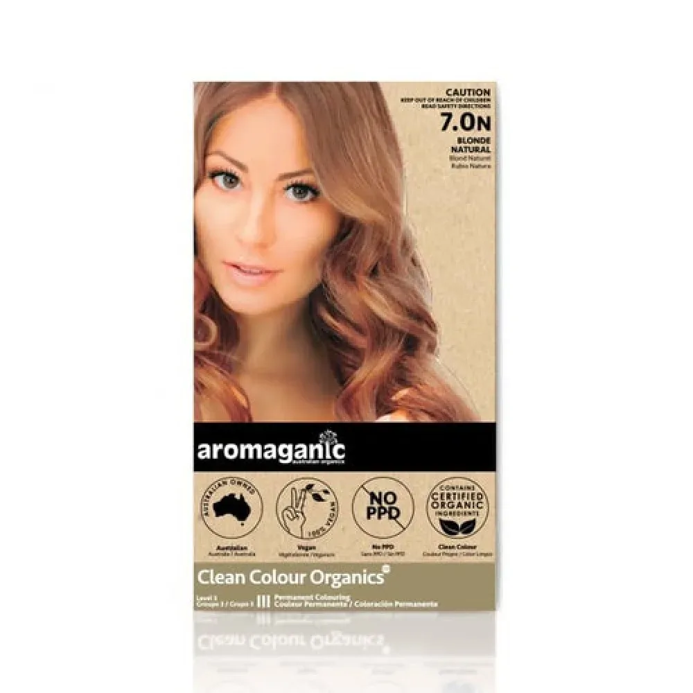 Aromaganic 阿若蔓妮 纯天然染发膏染发剂 7.0 浅棕色 7.0N 详情图 1