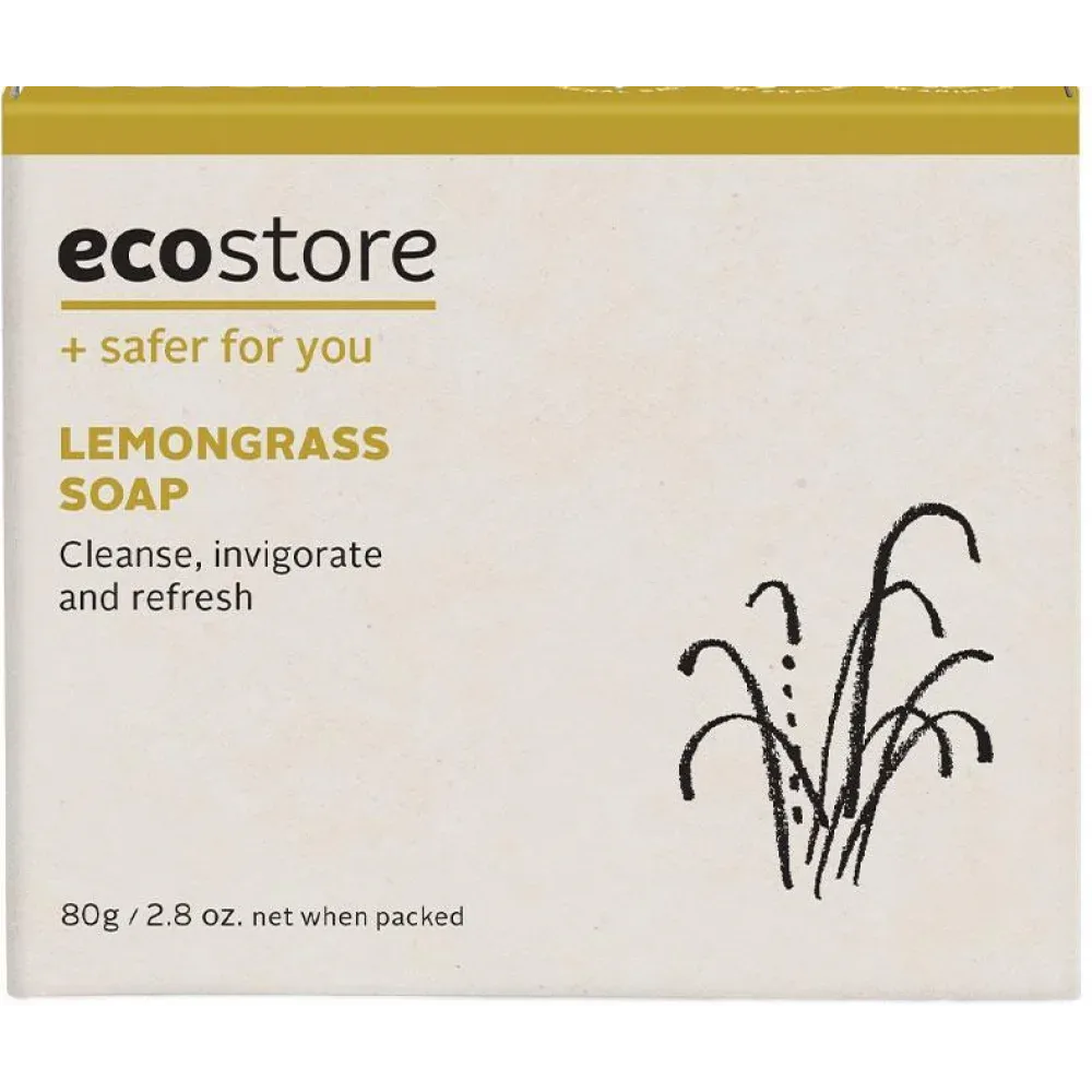 ecostore 宜可诚 纯天然 柠檬草润肤皂 纯植物温和配方 80g 详情图 1