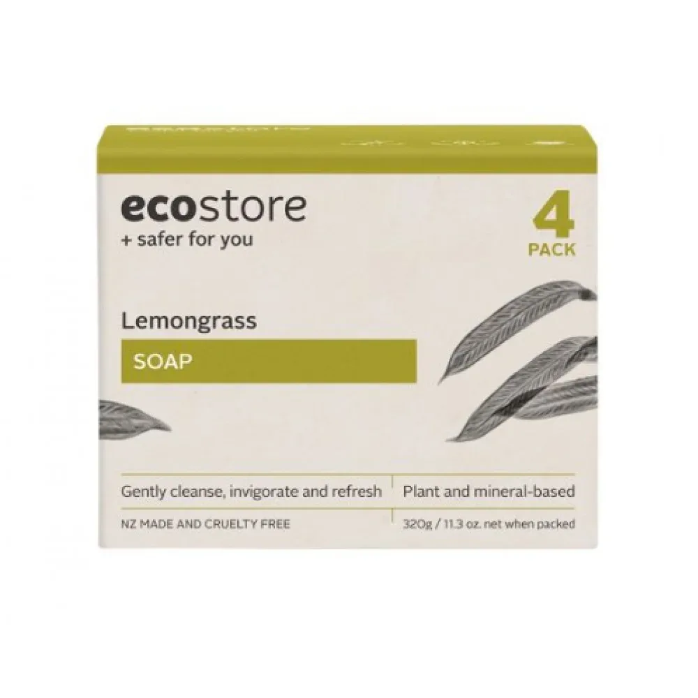 ecostore 宜可诚 柠檬草香皂 4块装 320g 详情图 1