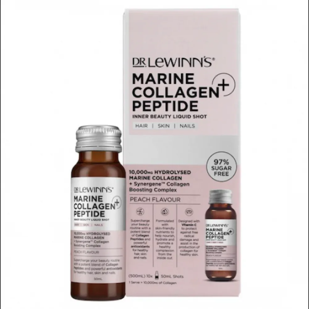 Dr. LeWinn's 莱文医生 海洋胶原蛋白美容口服液 桃子味 50ml×10支【保质期2026.10】 详情图 1