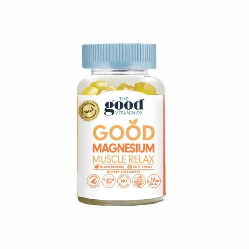 The Good Vitamin Co Adult Good Magnesium Muscle Relax 成人镁软糖 60粒【保质期2028.09】 详情图 1