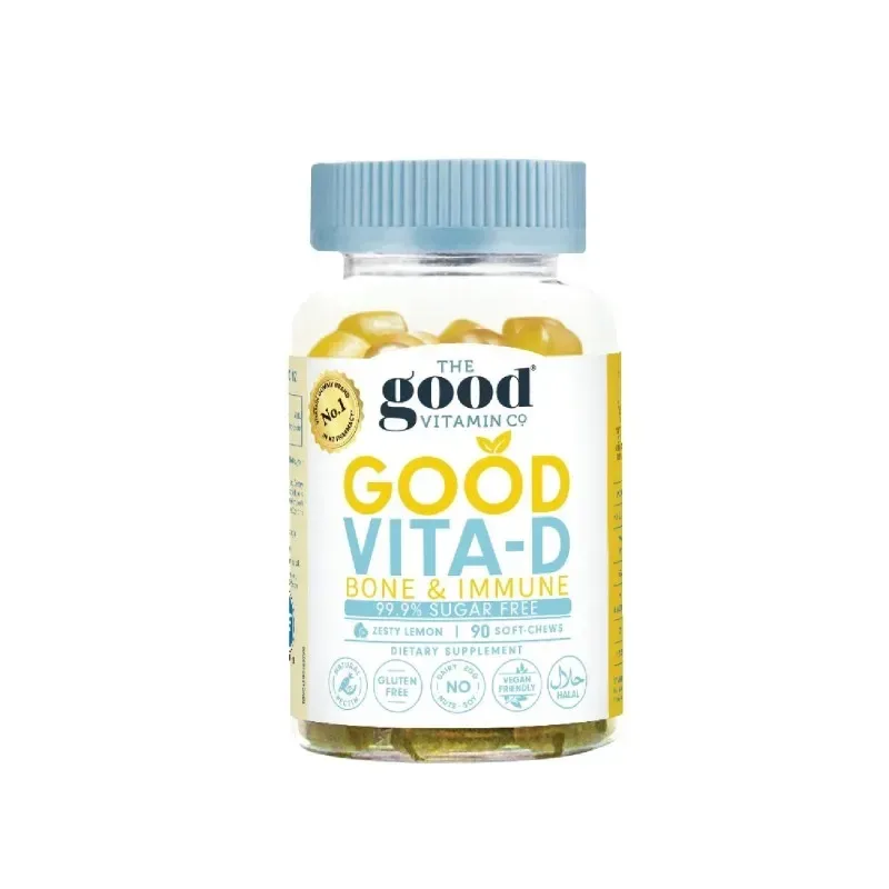 The Good Vitamin Co Adult Good Vita-D Bone & Immune 成人维D骨钙+免疫软糖 90粒【保质期2028.04】 详情图 1