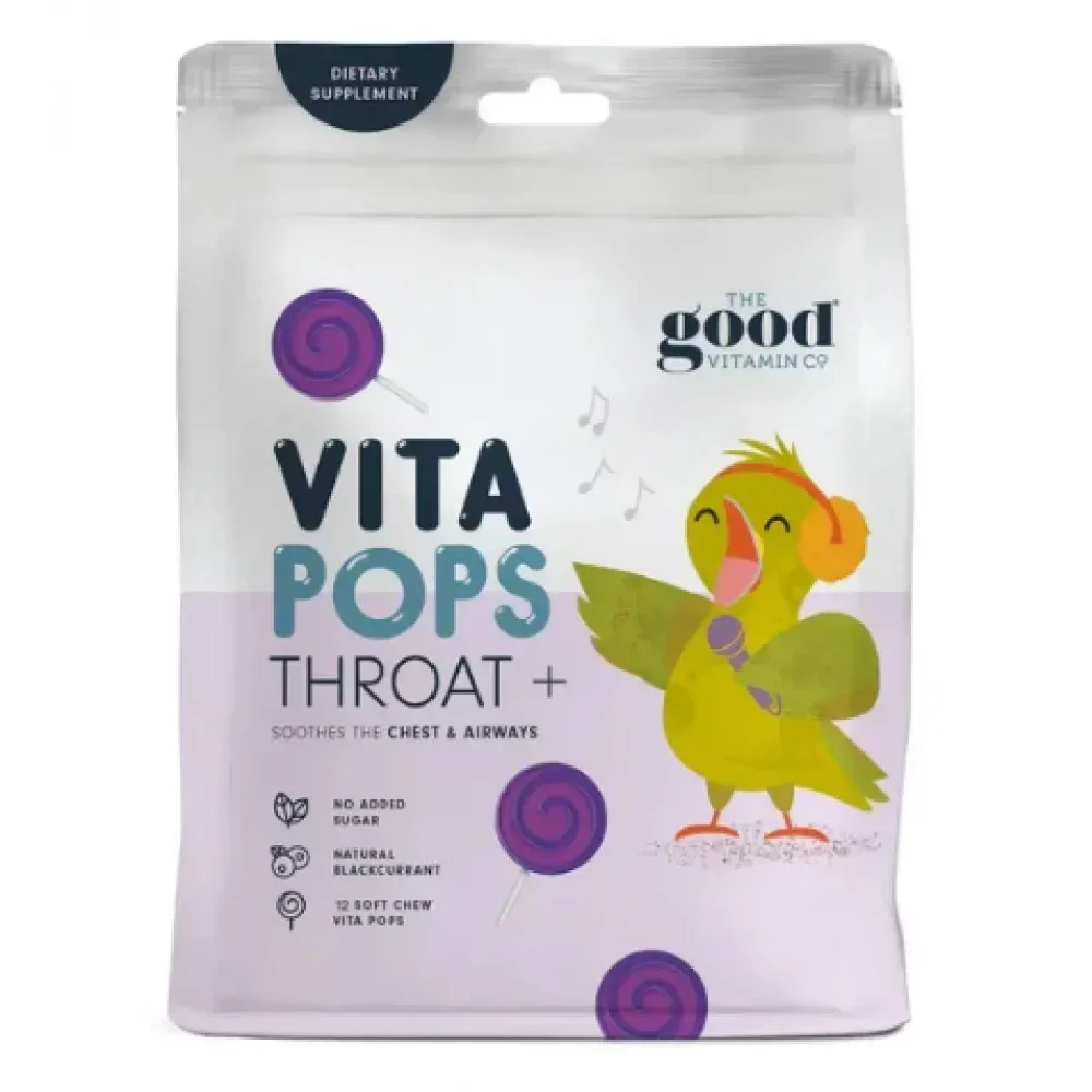 The Good Vitamin Co Kids Throat+ 儿童润喉棒棒糖 12支【保质期2028.07】 详情图 1
