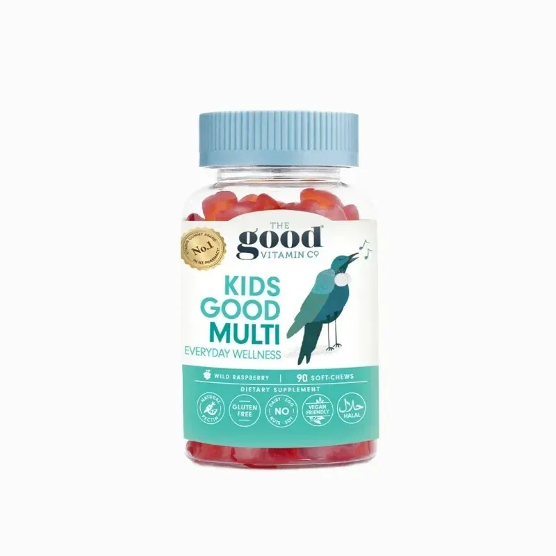 The Good Vitamin Co 儿童多种维生素咀嚼软糖 覆盆子味 90粒【保质期2028.08】 详情图 1
