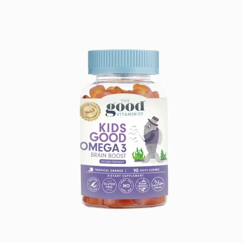 The Good Vitamin Co 儿童 OMEGA-3 鱼油软糖 香橙味 90粒【保质期2028.02】 详情图 1