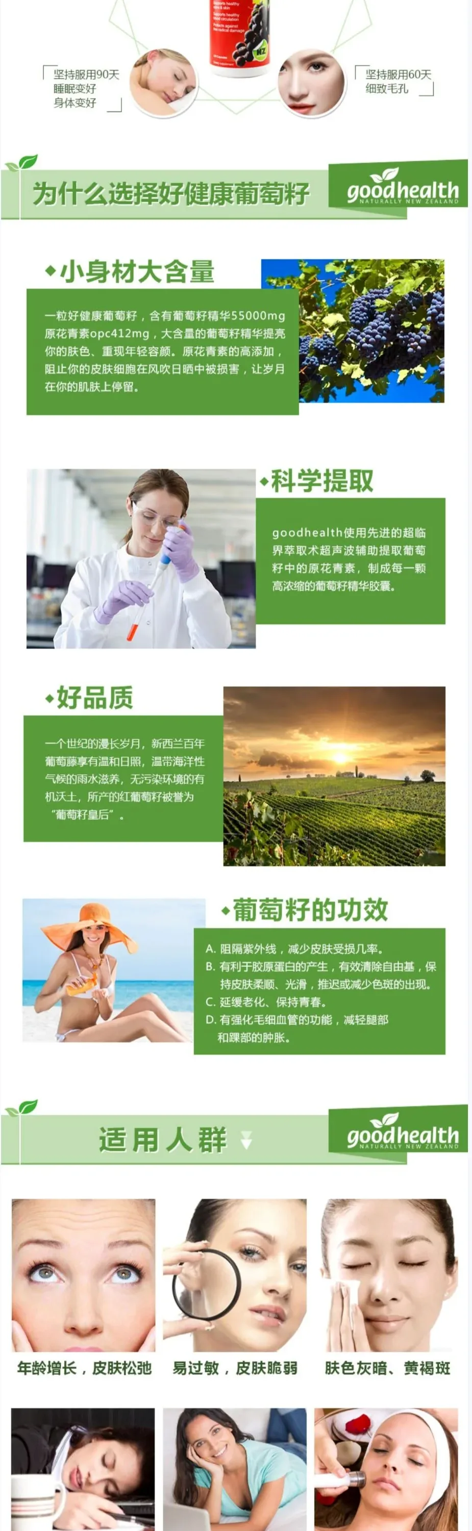 Good Health 好健康 葡萄籽 55000mg 90粒【保质期2029.02】 详情图 3