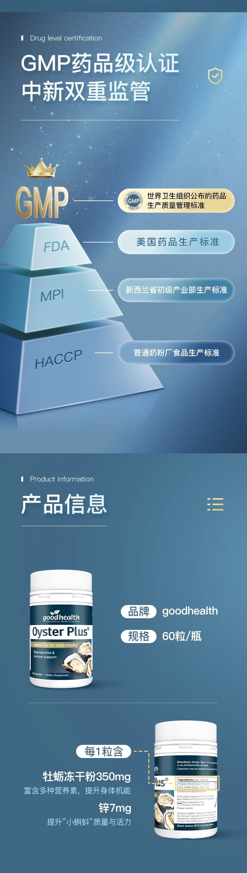 Good Health 好健康 生蚝精胶囊 60粒【保质期2028.10】 详情图 7