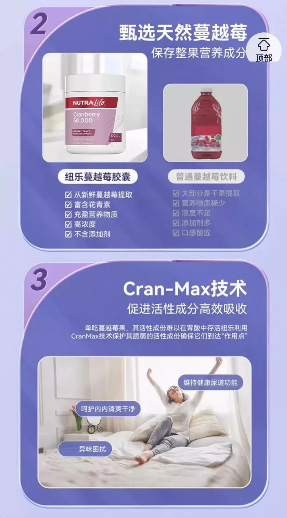 Nutra-Life 纽乐 蔓越莓胶囊50000mg 100粒【保质期2028.09】 详情图 5