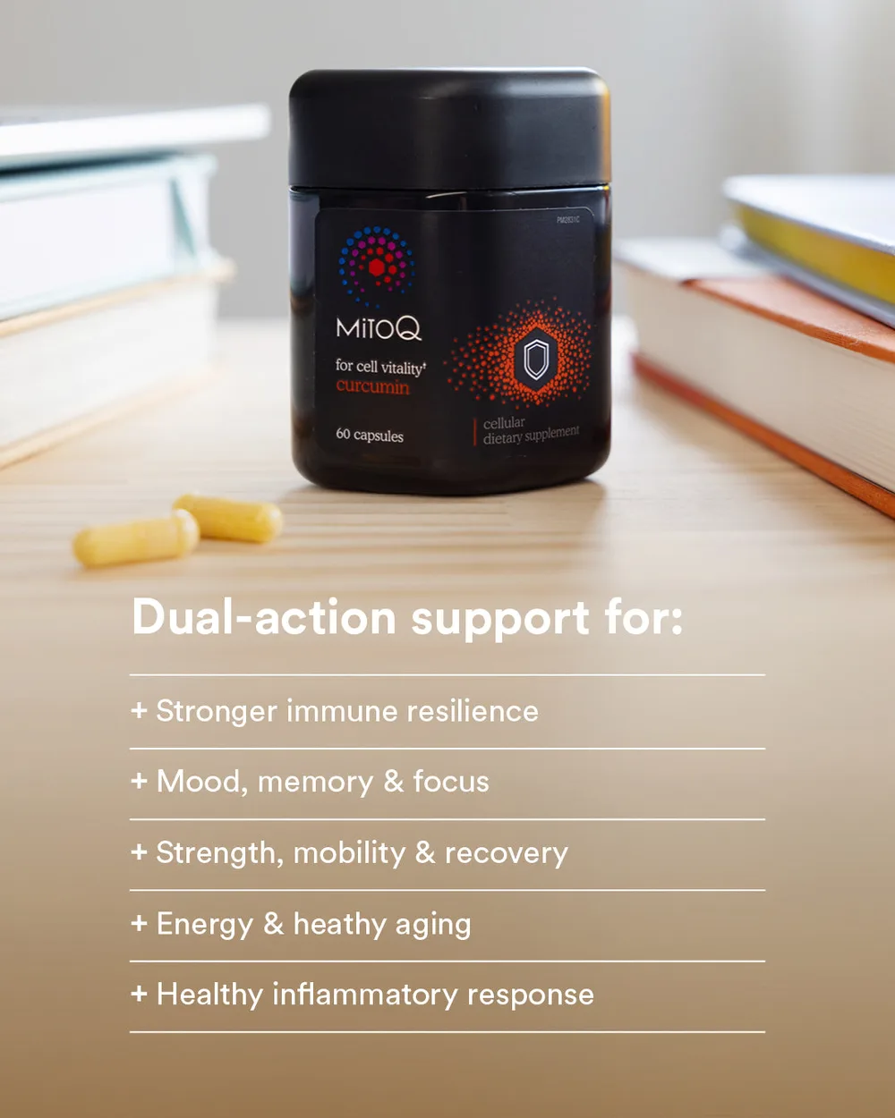 【限时95折】MitoQ Curcumin 姜黄素胶囊 60粒【保质期2028.09】 详情图 2