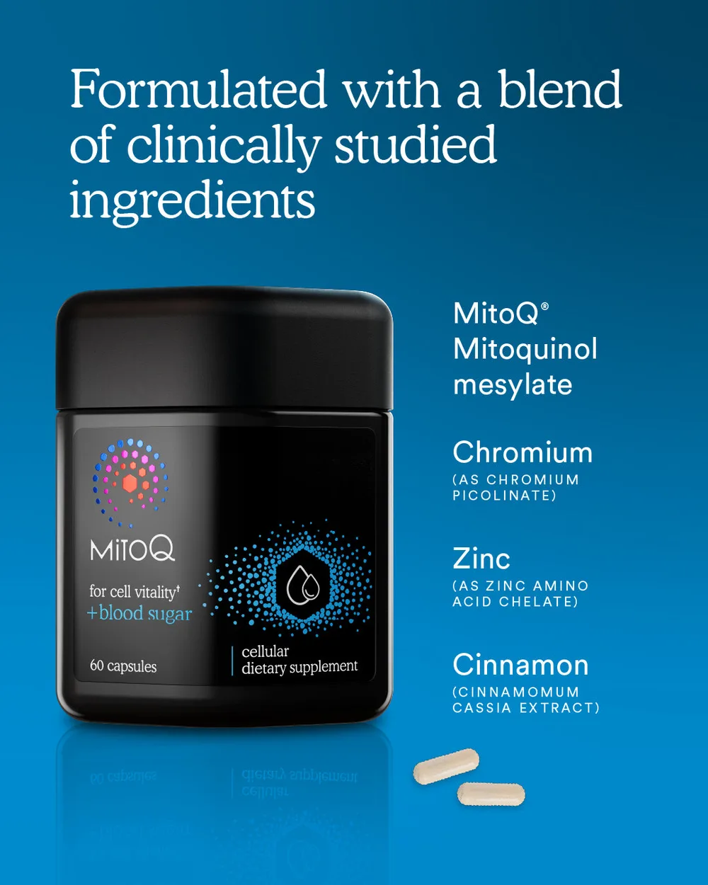 【限时95折】MitoQ Blood Sugar Capsule 血糖衡糖胶囊 60粒【保质期2028.04】 详情图 4