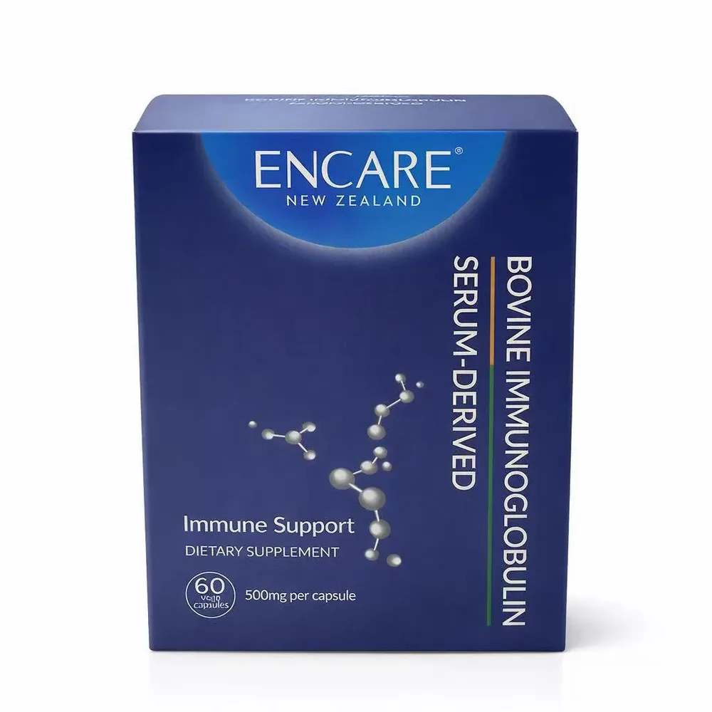 【双11】Encare 口服活性耳牛球蛋白免疫胶囊成年人版60粒【保质期2029.9】【规格：单件】 详情图 1