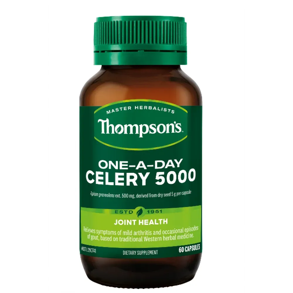 【双11-限时9折】Thompson's 汤普森 One-A-Day Celery 5000 芹菜籽胶囊 5000mg 60粒【保质期2027.09】 详情图 1