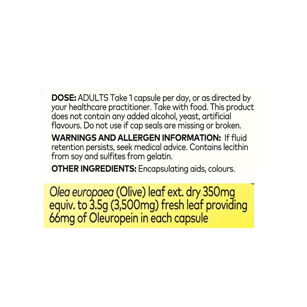 Comvita Olive Leaf Extract High Strength 康维他橄榄精华胶囊（强效）60粒【保质期2029.03】 详情图 4