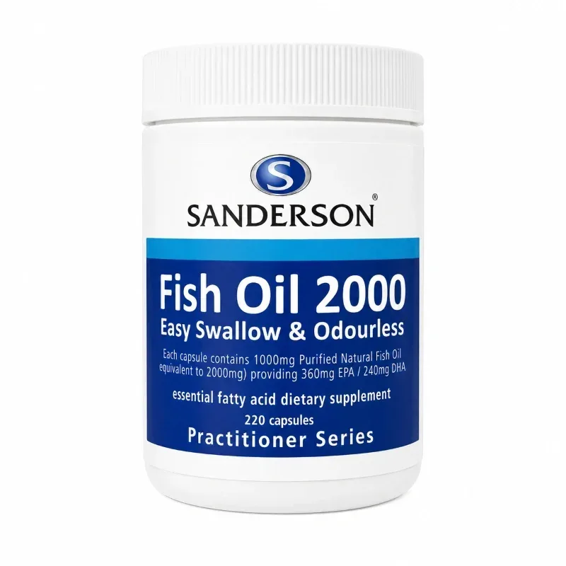 Sanderson 善德森 迷你粒易吞咽&无腥深海鱼油 2000mg 220粒 详情图 1