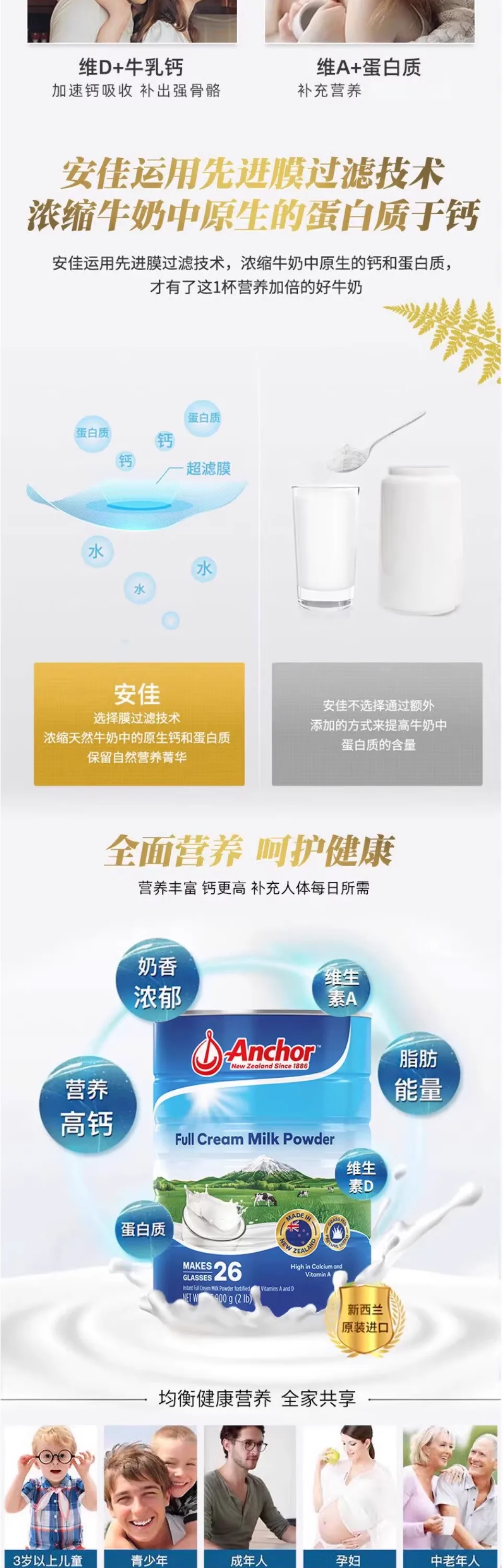 安佳 罐装全脂 6罐 详情图 2