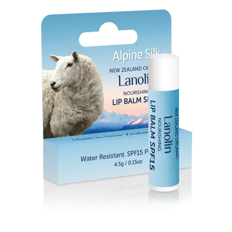 Alpine Silk 艾贝斯 organic lanolin nourishing lip balm spf15 4.5g 有机羊毛脂滋养润唇膏 spf15 4.5g ASO109【保质期2029.07】
