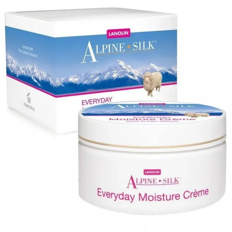 Alpine Silk 艾贝斯 日常保湿霜 富含纯羊毛脂 维生素E 每日保湿面部肌肤 100g【保质期2029.10】