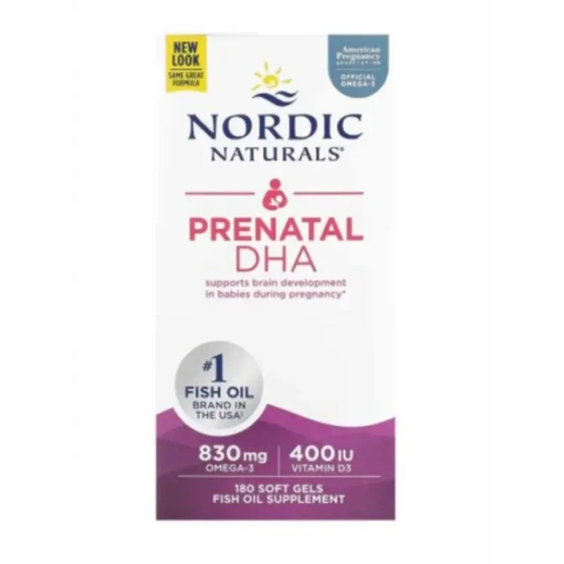 Nordic Naturals 挪威小鱼 孕妇DHA鱼油 180粒【保质期2028.08】