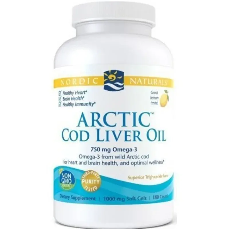 Nordic Naturals 挪威小鱼 北极鳕鱼肝油（柠檬味）180粒【保质期2028.07】