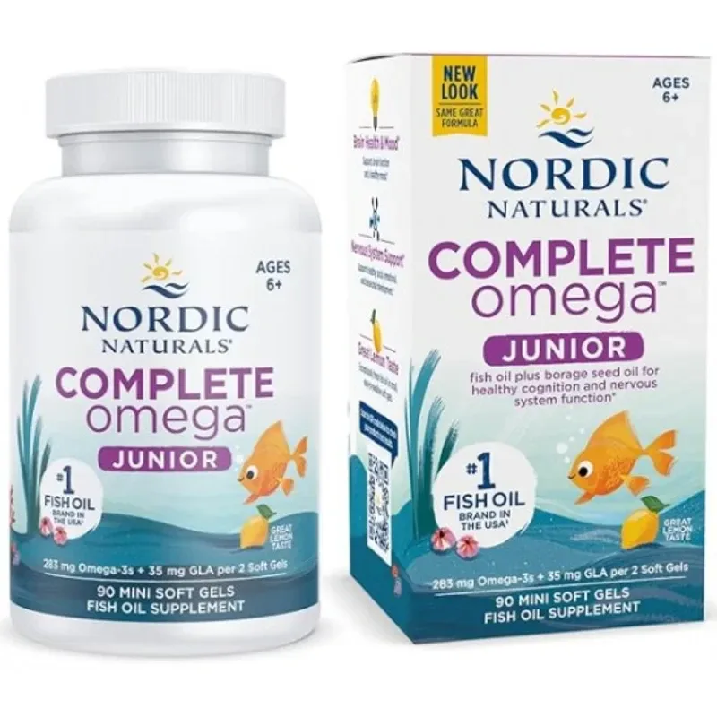 Nordic Naturals 挪威小鱼 青少年儿童DHA鱼油 6-12岁 90粒【保质期2028.08】
