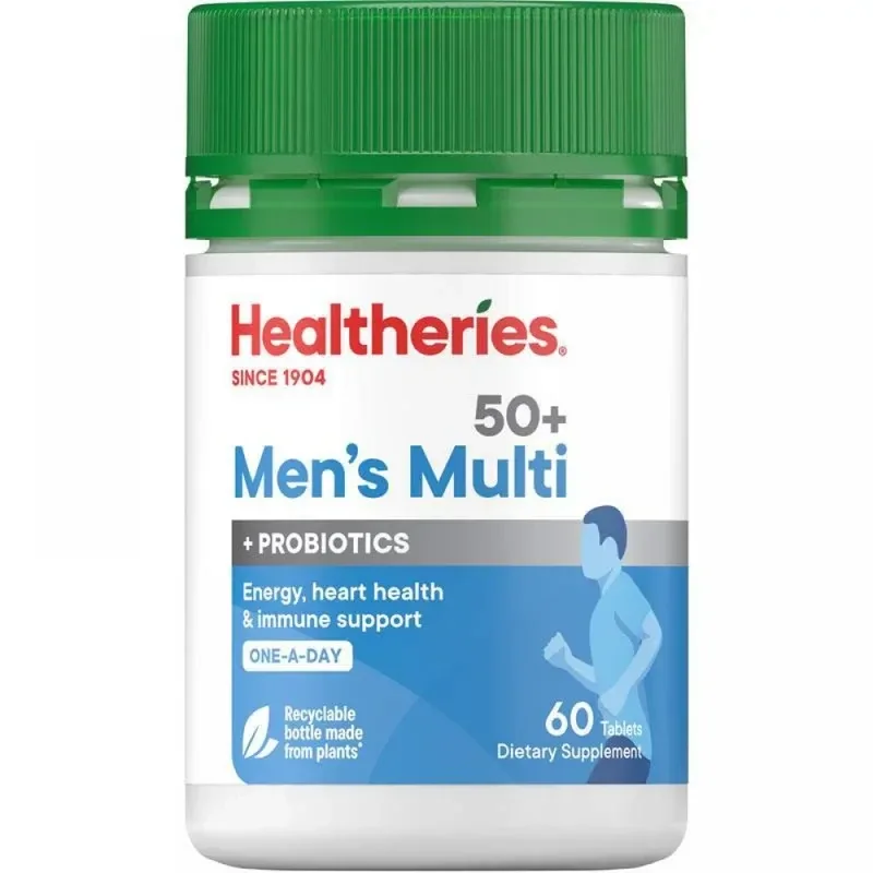 Healtheries 贺寿利 男性50岁以上每日一片复合维生素 60片【保质期2028.05】