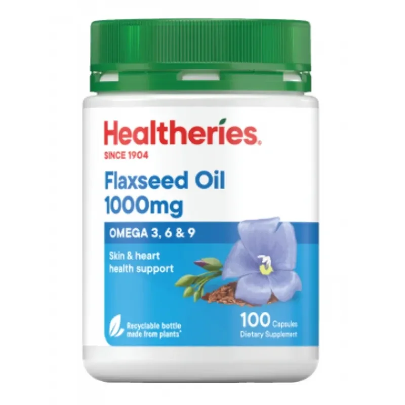 Healtheries 贺寿利 亚麻籽油1000mg 100粒【保质期2029.08】