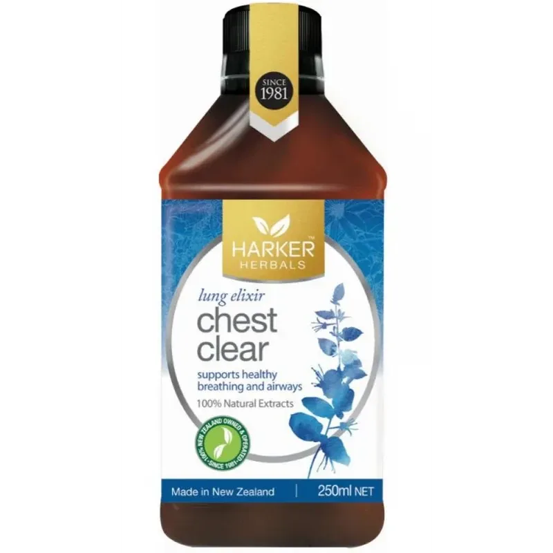 Harker Herbals 哈克草本 Chest Clear胸部舒缓草本止咳液 250ml【保质期2029.08】