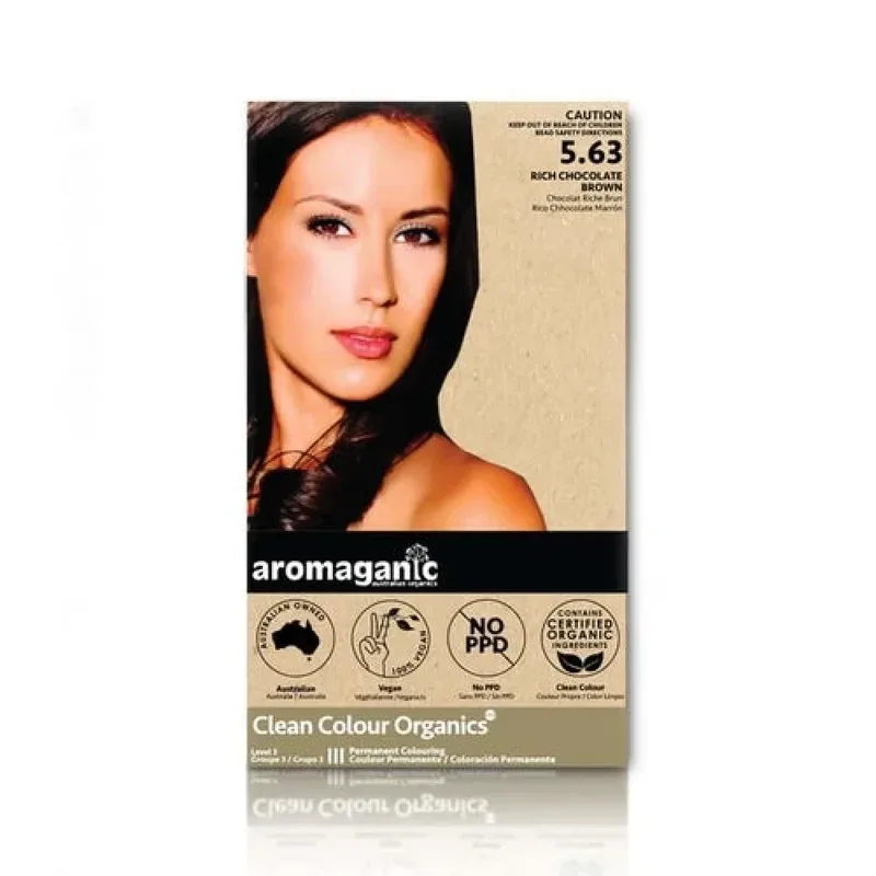 Aromaganic 阿若蔓妮 纯天然染发膏染发剂 5.63度 浓巧克力棕