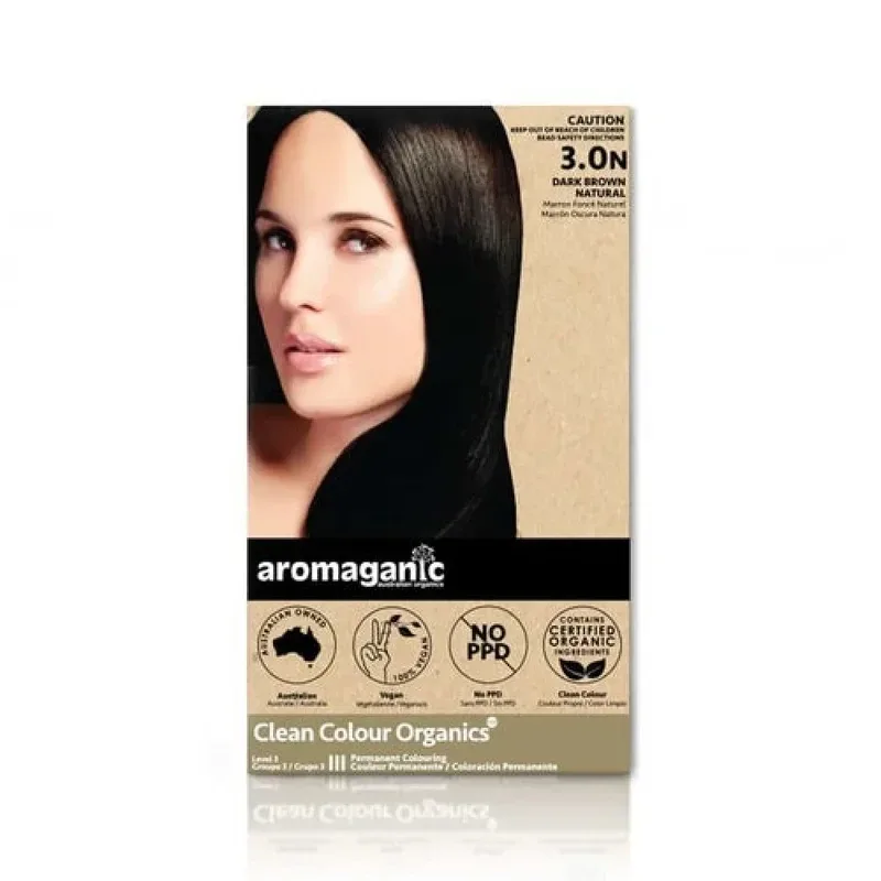 Aromaganic 阿若蔓妮 染发膏深棕色偏黑 3.0N 澳洲天然有机染发