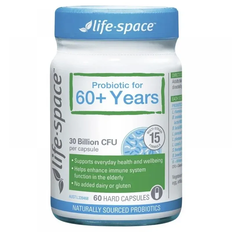 Life-Space 益倍适 老年人益生菌 60粒 专门为60岁以上老年人研发【保质期2028.02】