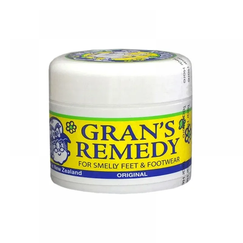 Gran's Remedy 老奶奶 黄色盒 老奶奶牌爽脚粉臭脚粉鞋臭粉脚臭粉50克【保质期2030.07】