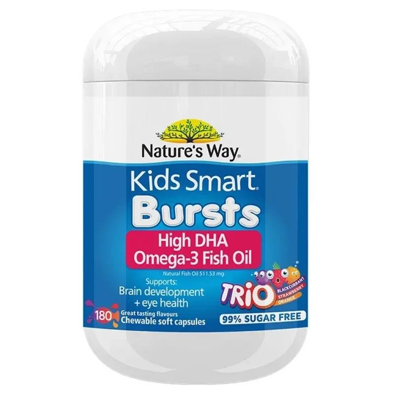 Nature's Way 佳思敏 儿童Omega-3 DHA鱼油软糖 180粒【保质期2028.11】