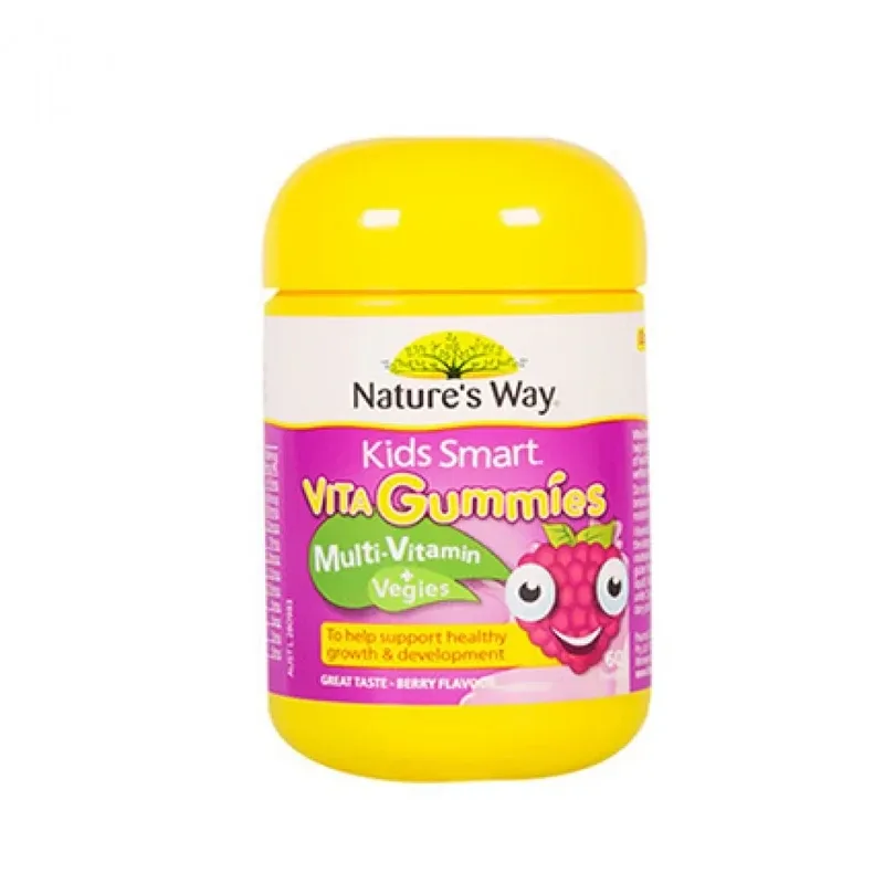 Nature's Way 佳思敏 复合维生素+蔬菜儿童软糖 60粒【保质期2028.03】