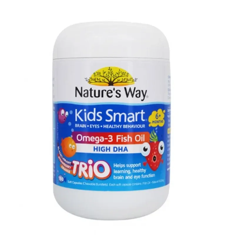 Nature's Way 佳思敏 儿童Omega-3三色鱼油软糖 60粒【保质期2028.09】