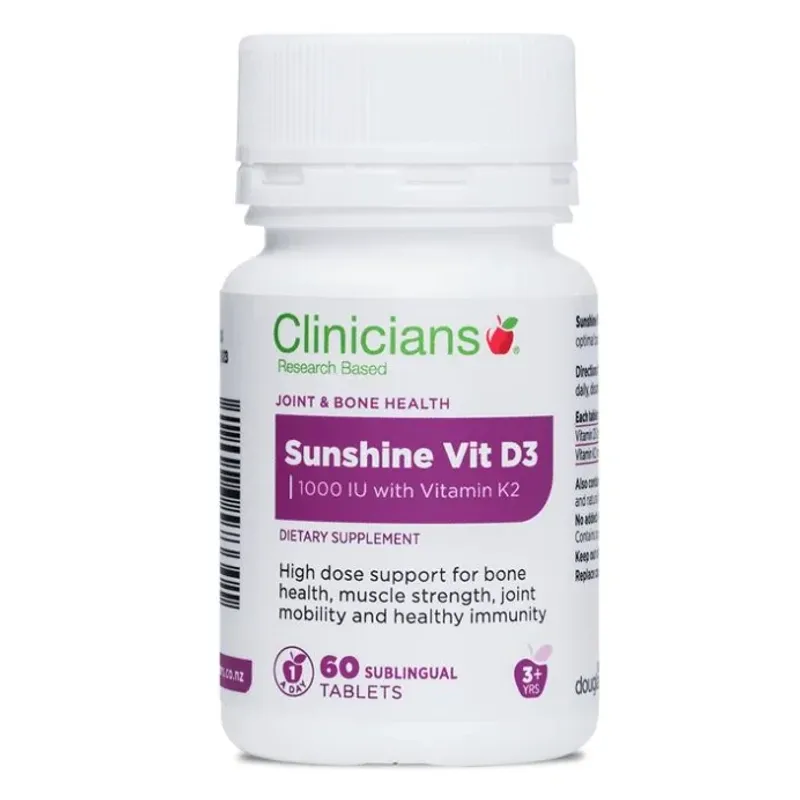 Clinicians 科立纯 维生素D3 1000IU+K2 60片【保质期2028.04】