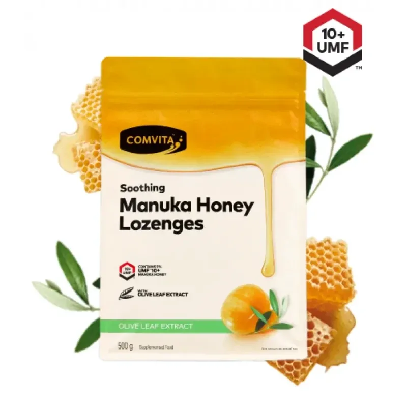 Comvita  康维他 蜂胶糖 润喉糖（蜂蜜橄榄叶味）500g【保质期2028.12】