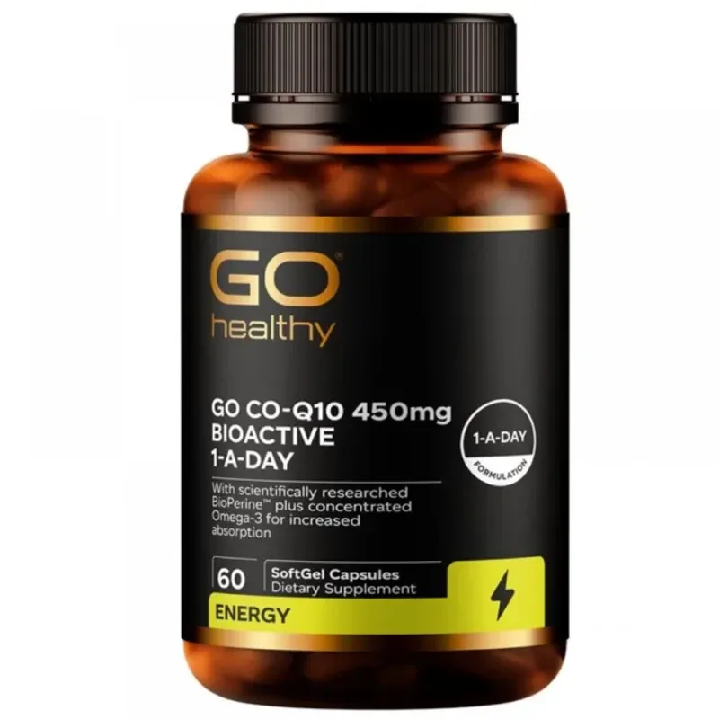 GO Healthy 高之源 超高含量辅酶 450mg 60粒（强效补充型）【保质期2028.03】