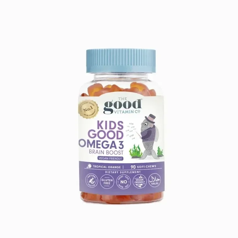 The Good Vitamin Co 儿童 OMEGA-3 鱼油软糖 香橙味 90粒【保质期2028.02】