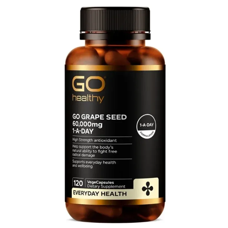 GO Healthy 高之源 高含量 葡萄籽 胶囊 60000mg 120粒【保质期2029.01】