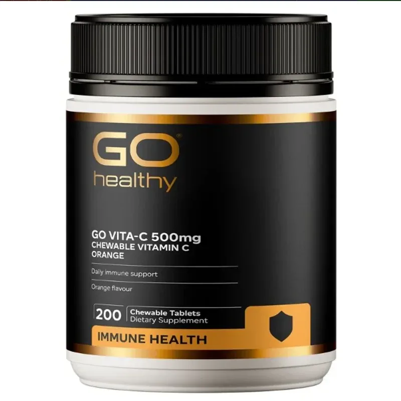GO Healthy 高之源 VC咀嚼片 500mg 200粒【保质期2028.03】