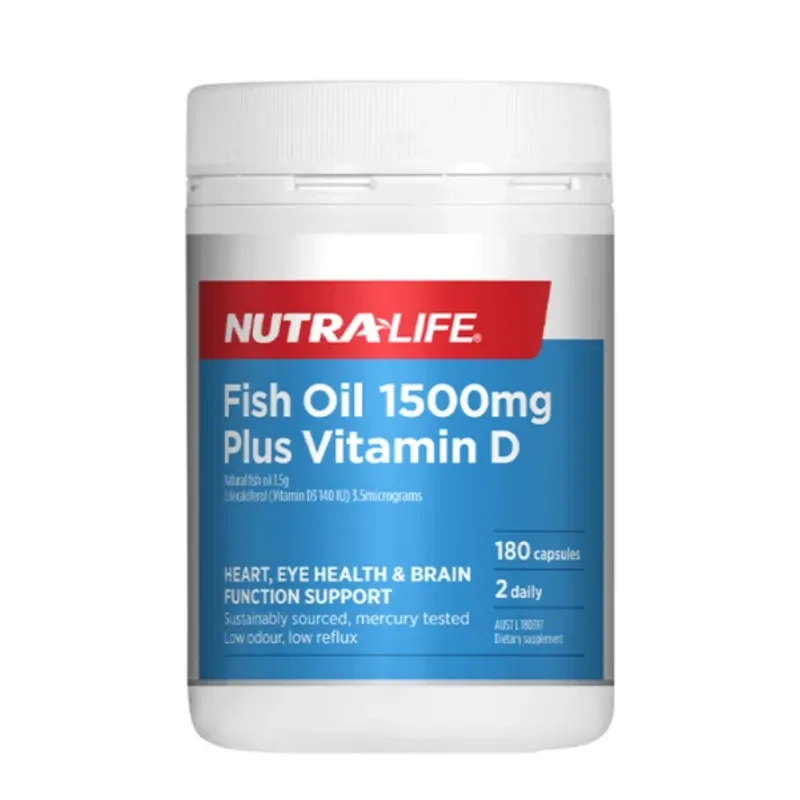 Nutra-Life 纽乐 深海鱼油+VD 1500mg 180粒【保质期2027.09】