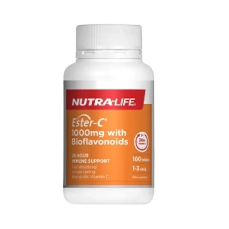 Nutra-Life 纽乐 1000mg酯化维他命C+生物类黄酮100粒【保质期2027.01】